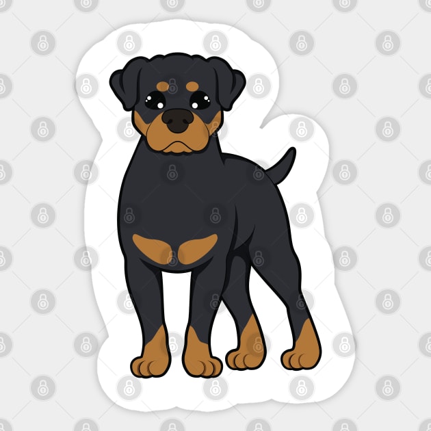 Rottweiler Sticker by MyBeautifulFiles